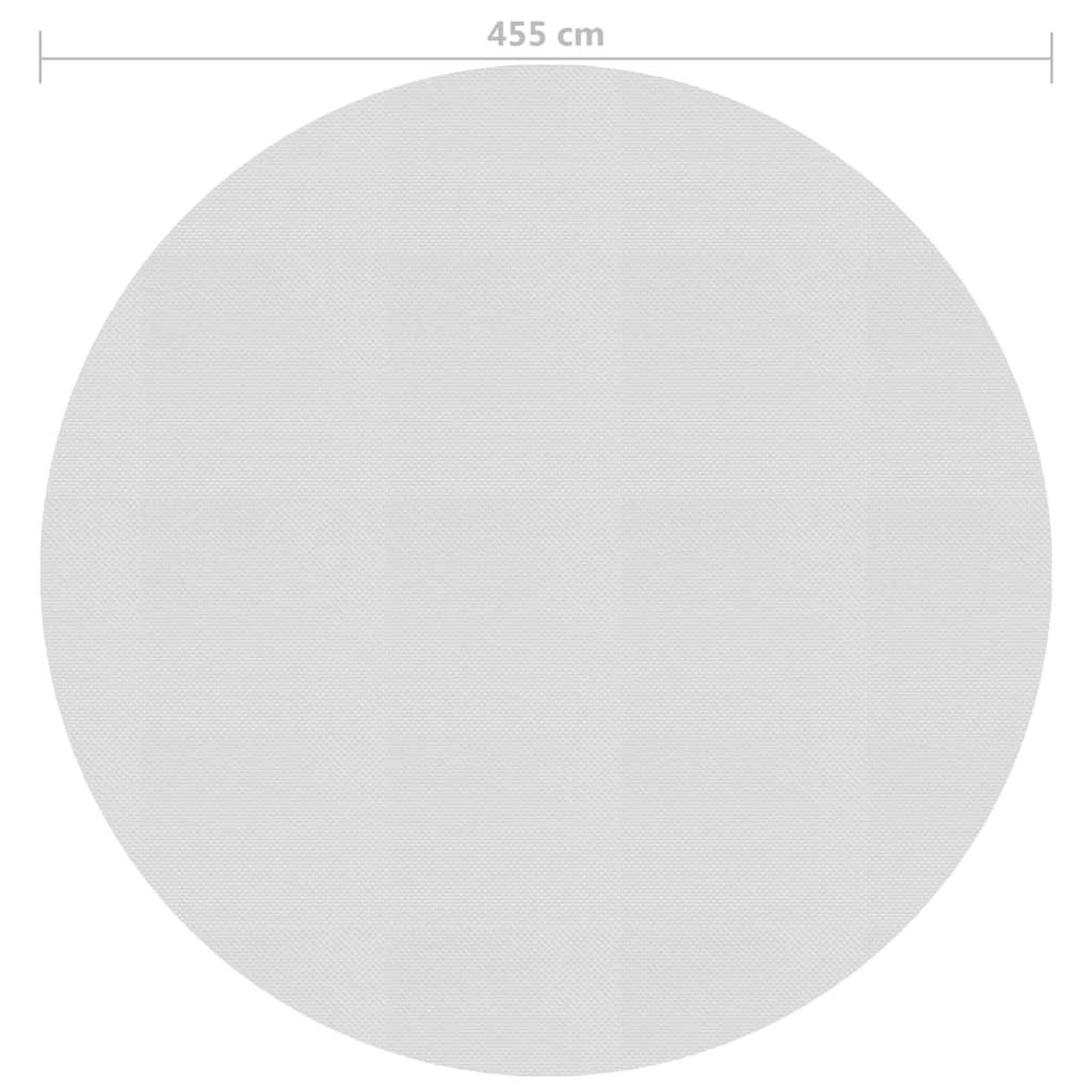 Voir la diapositive 5 : VIDAXL Film solaire de piscine flottant PE 455 cm Gris