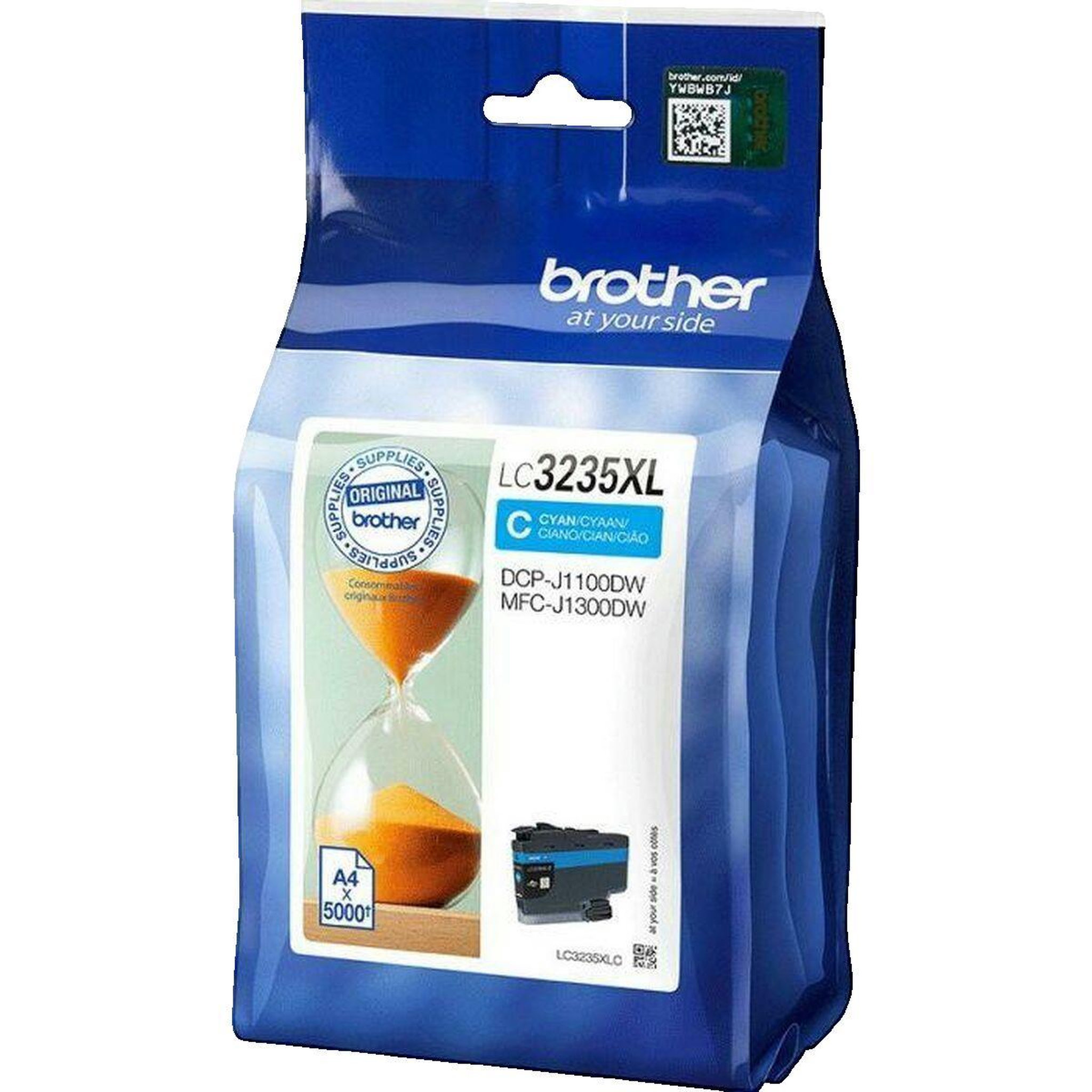 Brother Cartouche d'encre Brother LC3235XLC Cyan Haute Capacité