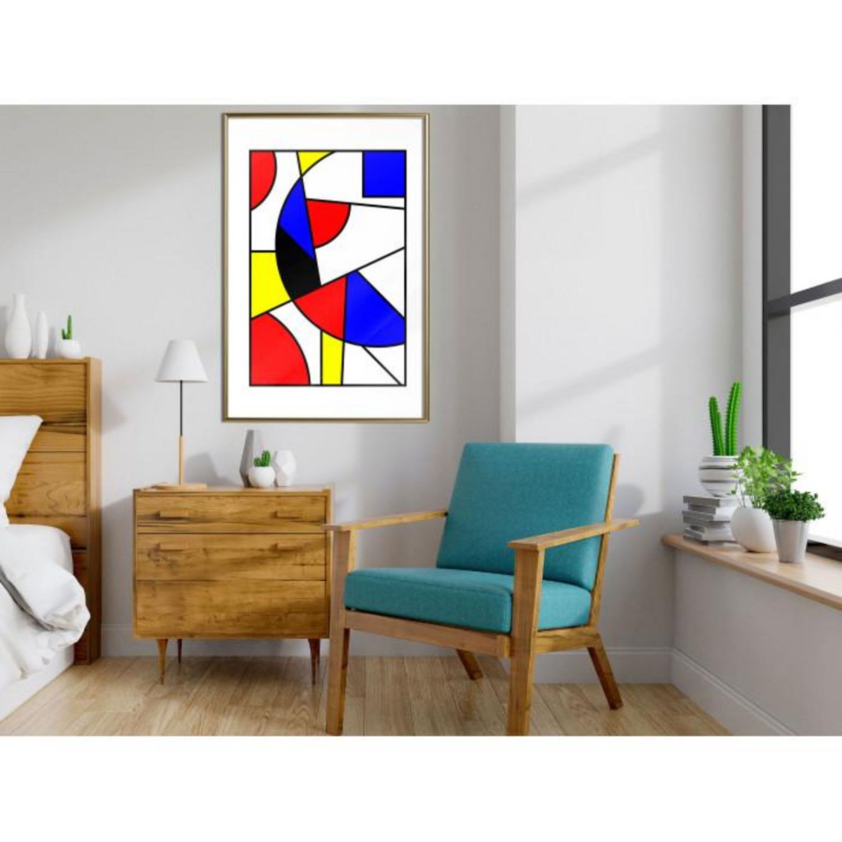 Paris Prix Affiche Murale Encadrée  Neoplastic Composition