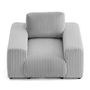 Voir la diapositive 5 : LISA DESIGN Garance - fauteuil en velours côtelé grosses côtes
