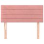 Voir la diapositive 3 : VIDAXL Tete de lit Rose 100x5x78/88 cm Velours