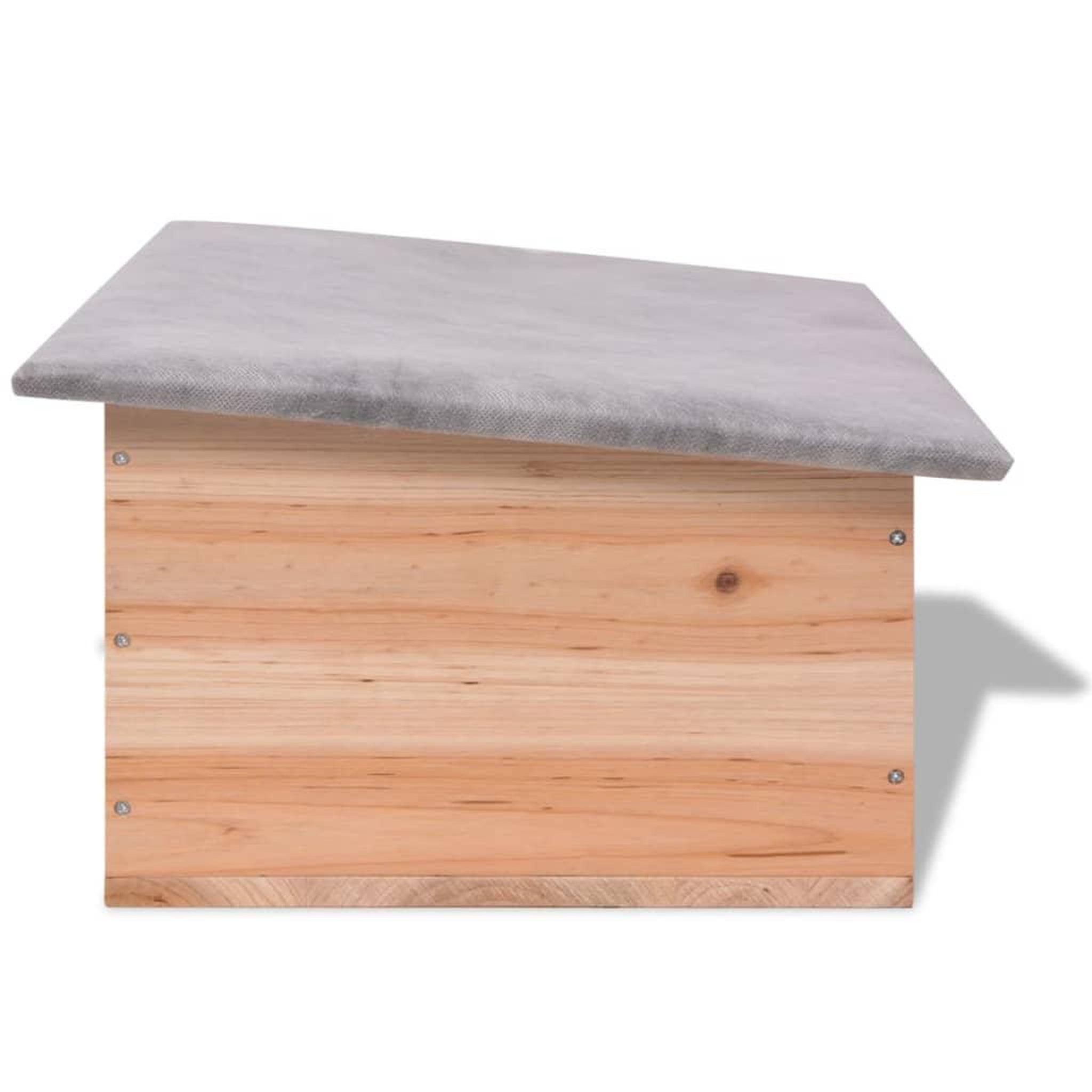Voir la diapositive 4 : VIDAXL Cabane pour herisson 45 x 33 x2 2 cm bois