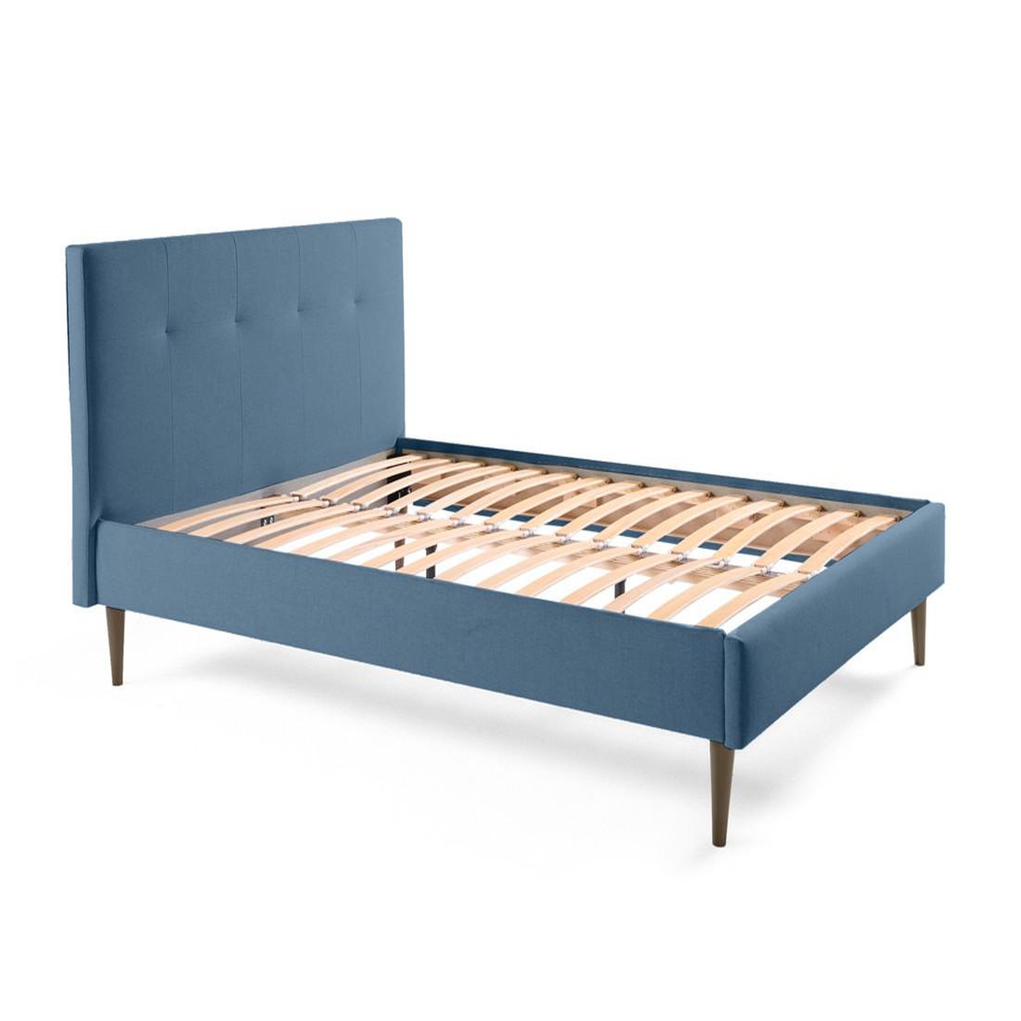 Voir la diapositive 4 : BEST MOBILIER Monet - lit - 160x200 - sommier inclus - en tissu