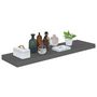 Voir la diapositive 3 : VIDAXL Etagere murale flottante Gris brillant 90x23,5x3,8 cm MDF
