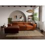 Voir la diapositive 1 : BEST MOBILIER Pablo - canapé d'angle gauche - 6 places - convertible avec coffre et têtières réglables - en velours côtelé