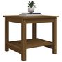 Voir la diapositive 4 : VIDAXL Table basse Marron miel 50x50x45 cm Bois massif de pin