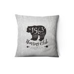 HOME MANIA Housse de coussin en velours ours Forest. Coloris disponibles : Noir