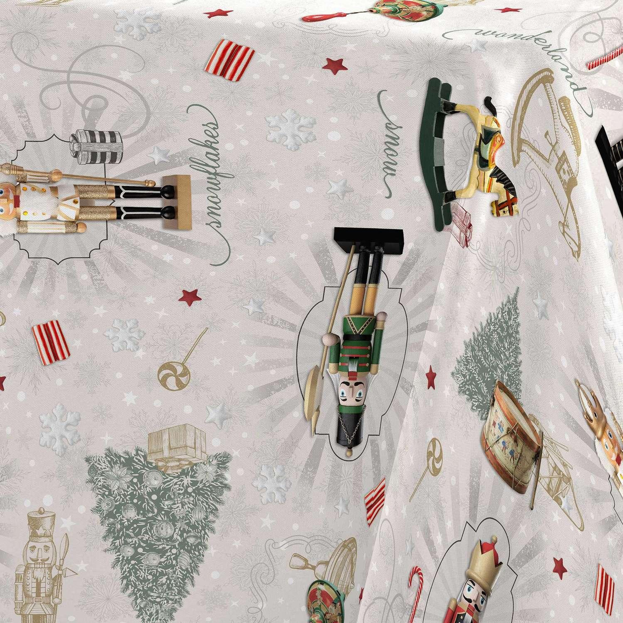 Voir la diapositive 5 : Douceur d'Intérieur Nappe rectangulaire antitache Casse-noisette - L. 150 x l. 240 cm - Multicolore