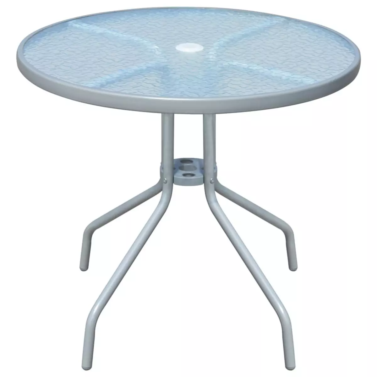 VIDAXL Table de bistro Gris 80x71 cm Acier