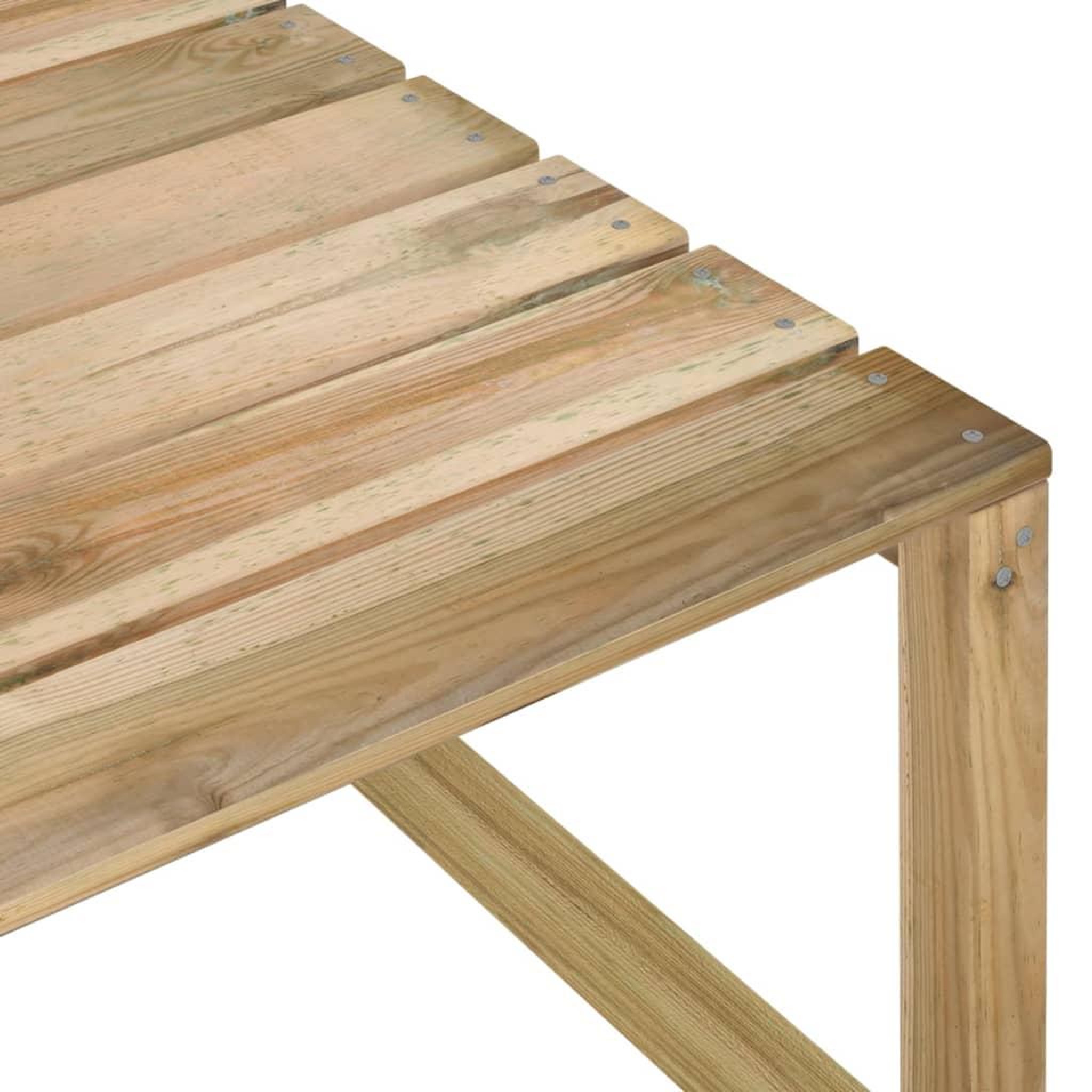Voir la diapositive 5 : VIDAXL Canape d'angle palette de jardin Bois de pin impregne de vert