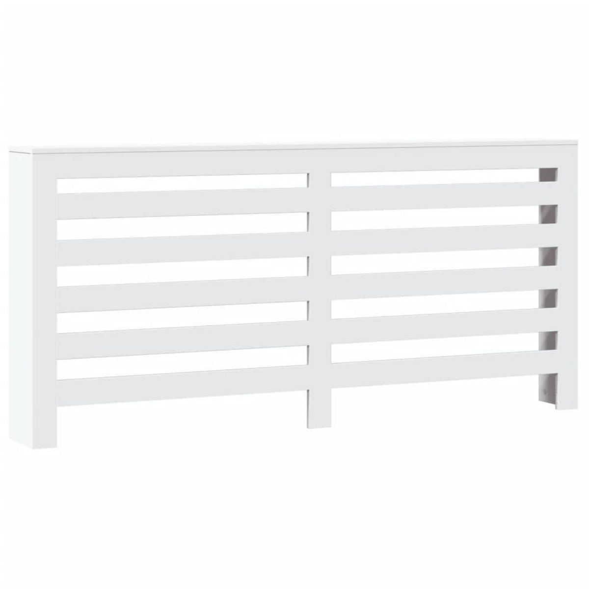 VIDAXL Cache-radiateur blanc 175x20x82 cm bois d'ingenierie