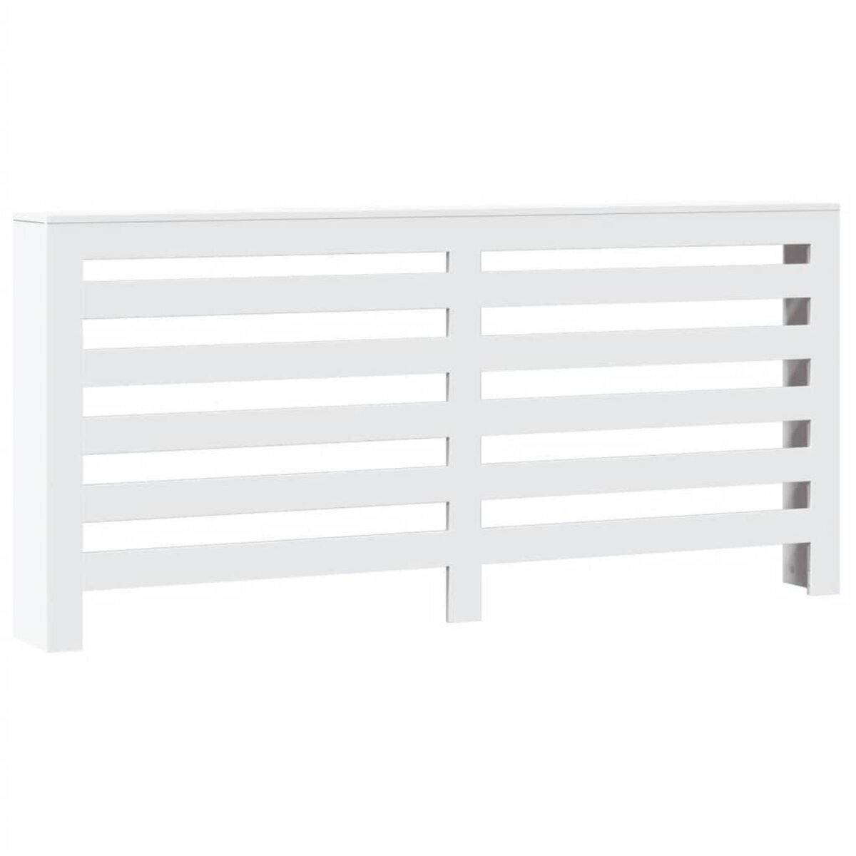 VIDAXL Cache-radiateur blanc 175x20x82 cm bois d'ingenierie