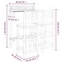 Voir la diapositive 6 : VIDAXL Ensemble de bar de balcon 3 pcs Bois d'acacia massif