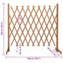 Voir la diapositive 6 : VIDAXL Cloture en treillis de jardin Orange 180x100 cm Bois de sapin