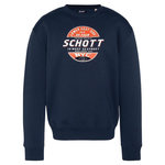 Schott Sweat Marine Homme Schott Rdc Print. Coloris disponibles : Bleu