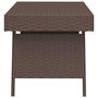 Voir la diapositive 4 : VIDAXL Table d'appoint pliable marron 60x40x38 cm resine tressee