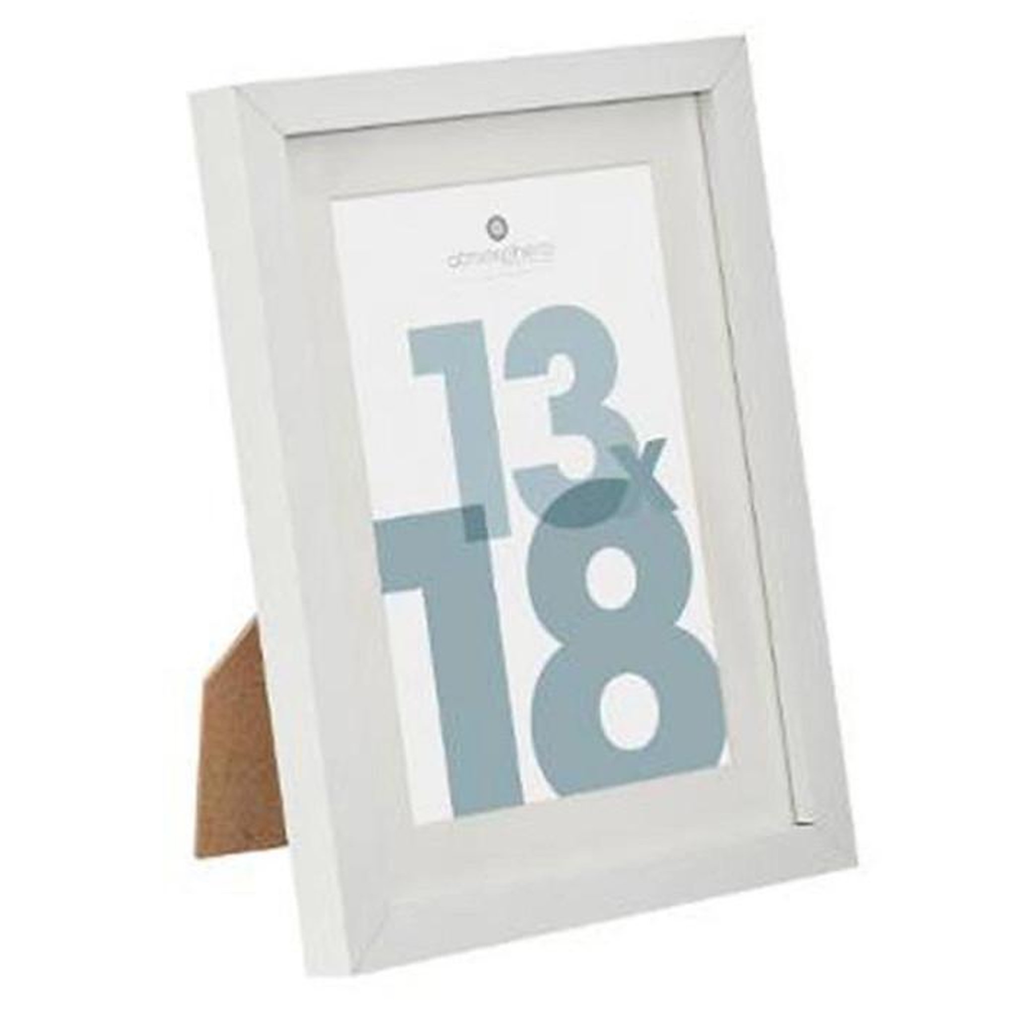 ATMOSPHERA Cadre Photo en Verre  Manu  13x18cm Blanc