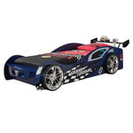 Paris Prix Pack - Lit Enfant & Matelas  Gran Turismo  90x200cm Bleu