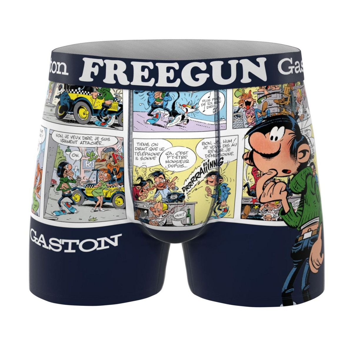 FREEGUN Lot de 3 boxers homme Gaston Lagaffe