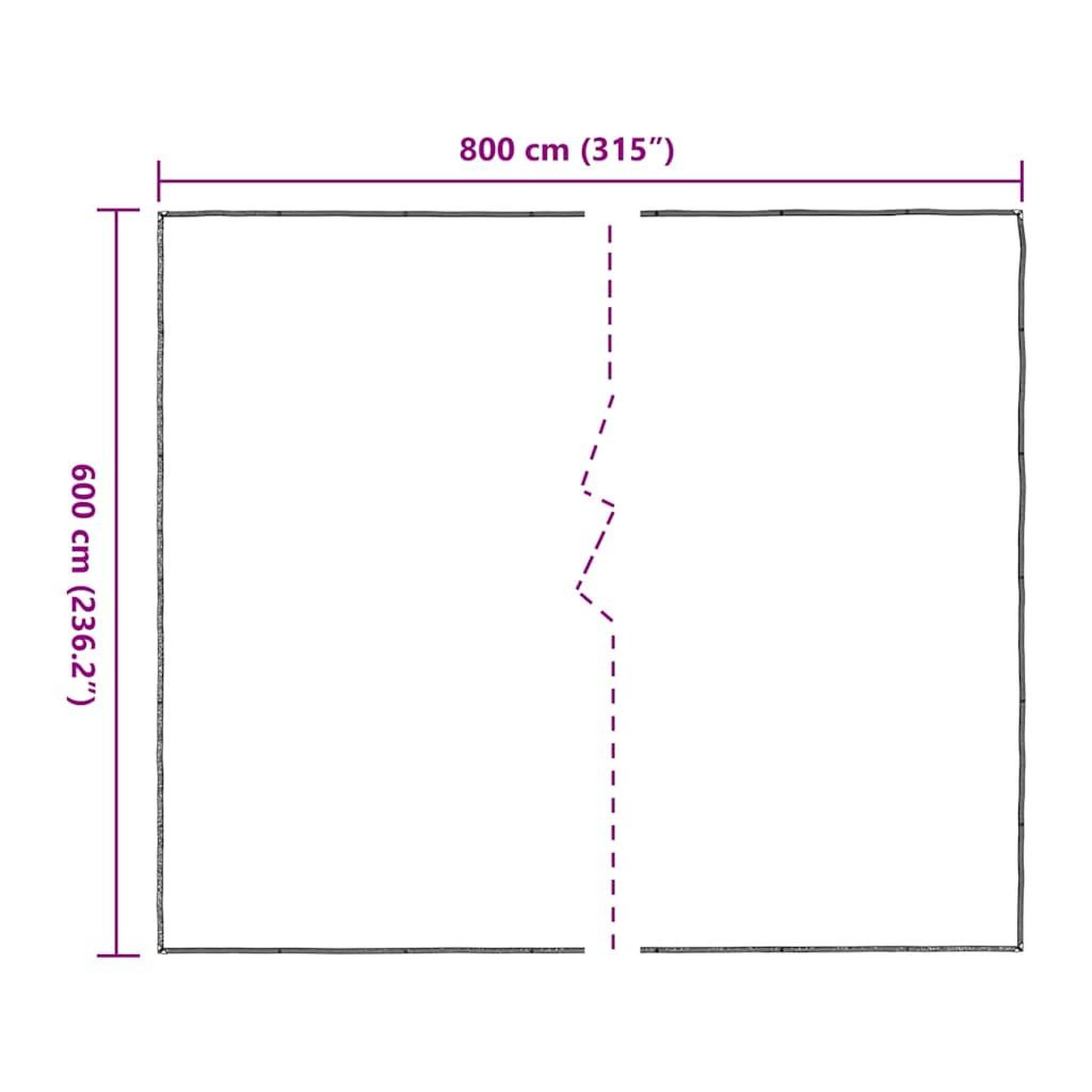 Voir la diapositive 6 : VIDAXL Bache transparente avec œillets 6x8 m polyethylene