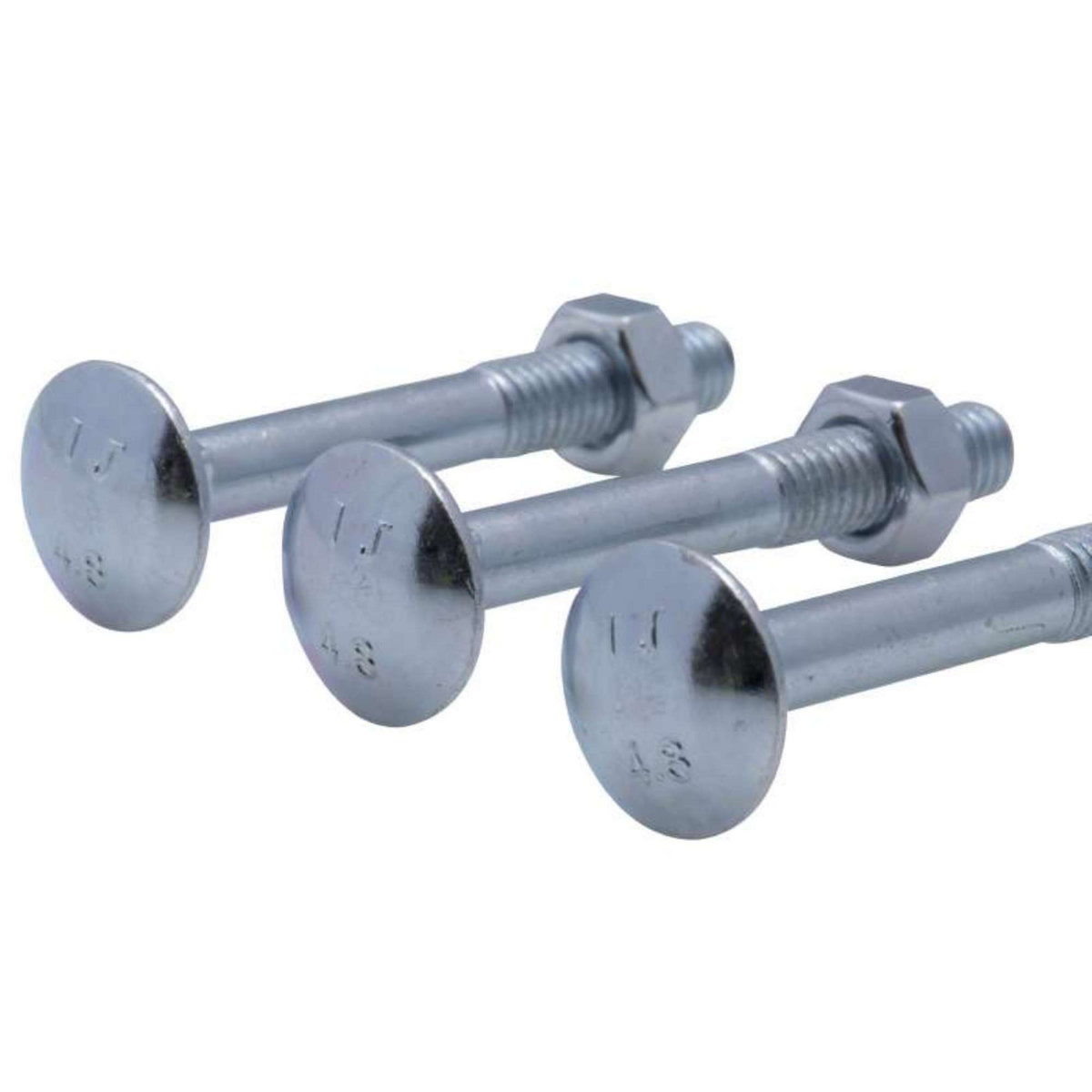  Boulon zingué TRCC Vissal Ø8x80mm  lot de 3 boulons