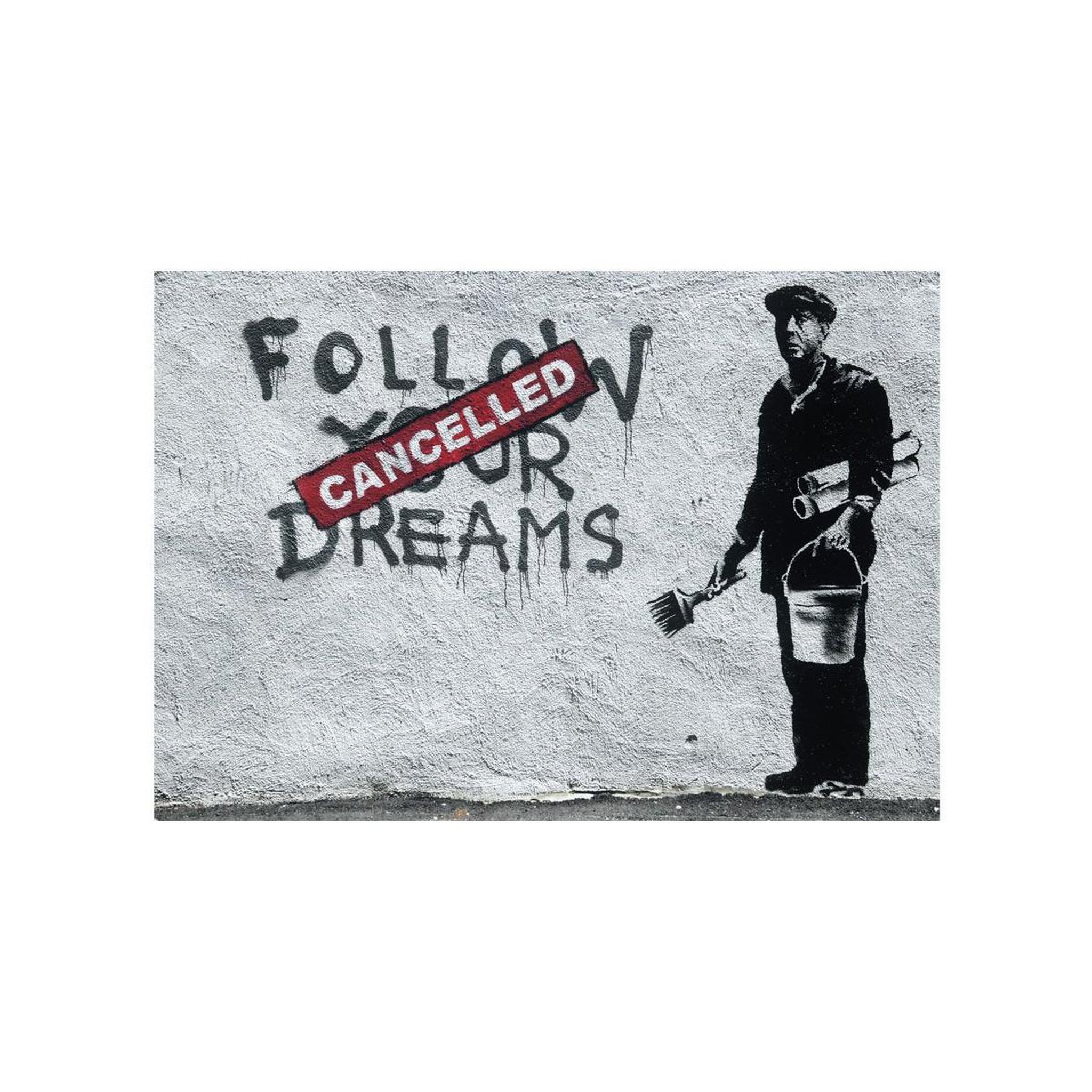 Voir la diapositive 2 : Paris Prix Papier Peint  Dreams Cancelled Banksy