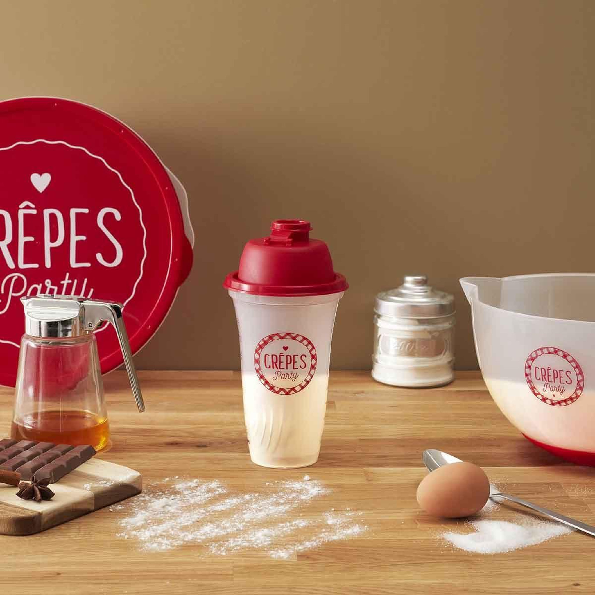 Voir la diapositive 5 : Lily Cook Shaker à crêpes  chandeleur  20cm transparent