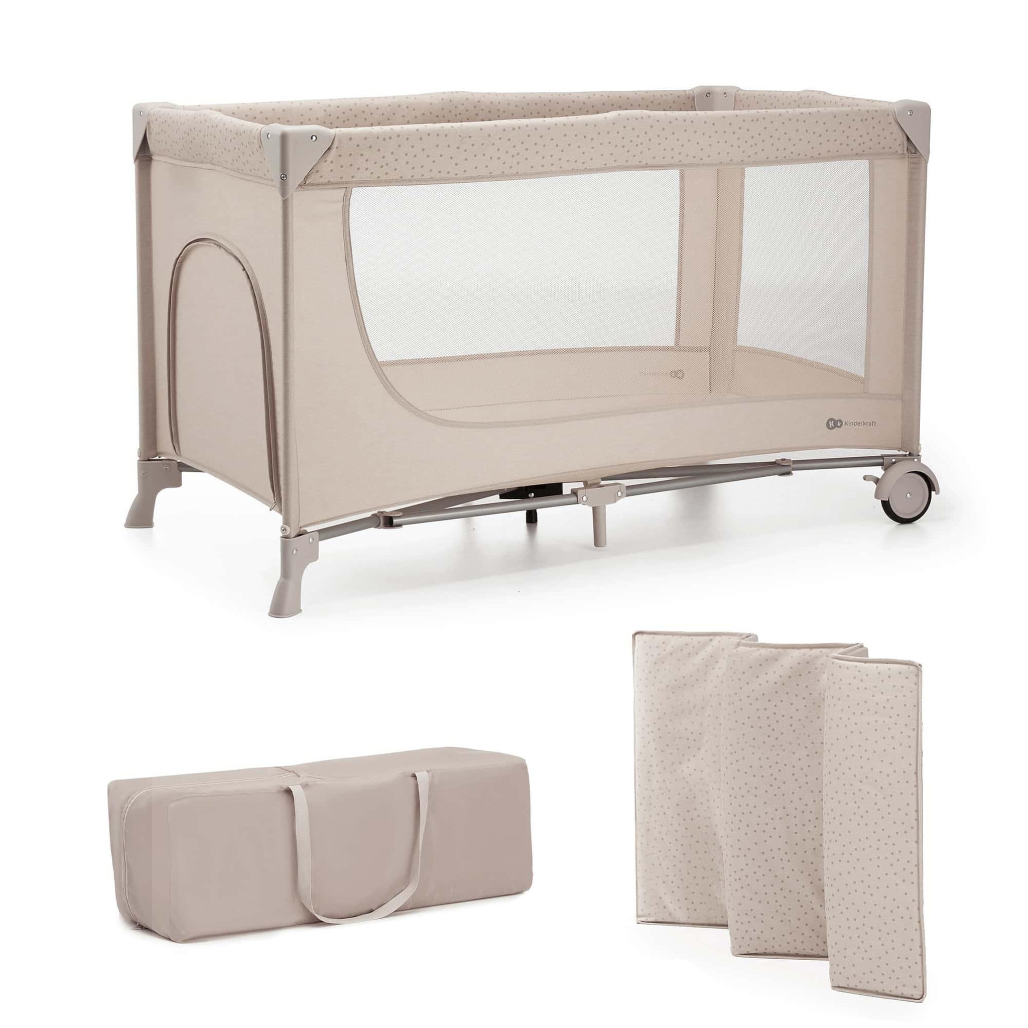 Voir la diapositive 1 : KINDERKRAFT Lit voyage parc bebe pliable avec accessoires pra