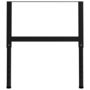 Voir la diapositive 3 : VIDAXL Cadres d'etabli reglables 2 pcs Metal 85x(69-95,5) cm Noir