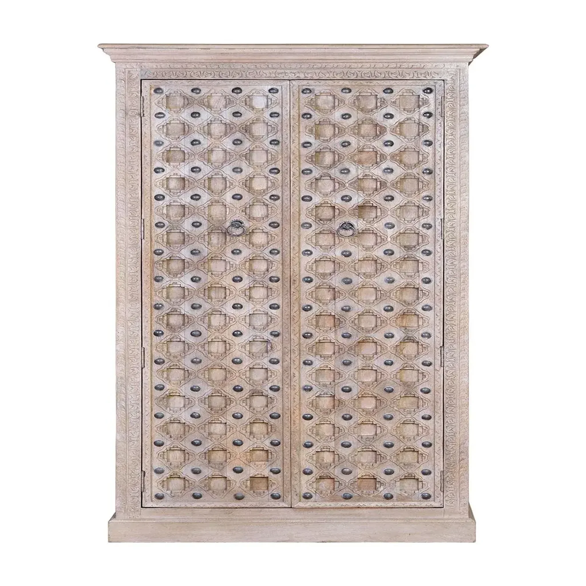 GINER Y COLOMER SL Armoire en bois de manguier 97cm style méditerranéen moderne