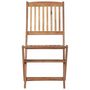 Voir la diapositive 3 : VIDAXL Chaises pliables d'exterieur lot de 6 Bois d'acacia solide