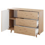 Voir la diapositive 3 : BEST MOBILIER Diego - buffet - effet bois - 3 tiroirs et 1 porte - 120 cm