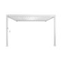Voir la diapositive 3 : SWEEEK Pergola bioclimatique aluminium adossée lames orientables 4x3m Triomphe