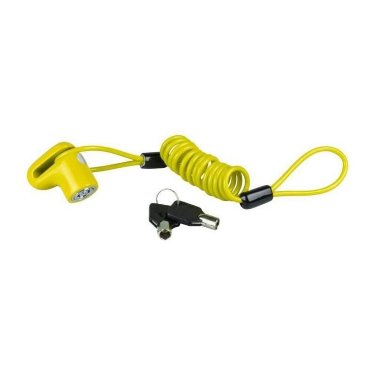 BURG WACHTER Antivol vélo câble - BURG WACHTER - 520 50 Yellow SB - Câble acier gainé 14 mm, 100 cm