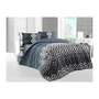 Voir la diapositive 1 : GENERIQUE Parure de lit - 1 housse de couette 220 x 240 cm + 2 taies d'oreiller 60 x 60 cm - 65% coton, 35% polyester - Gris