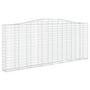 Voir la diapositive 3 : VIDAXL Paniers a gabions arques 2 pcs 400x30x160/180 cm Fer galvanise