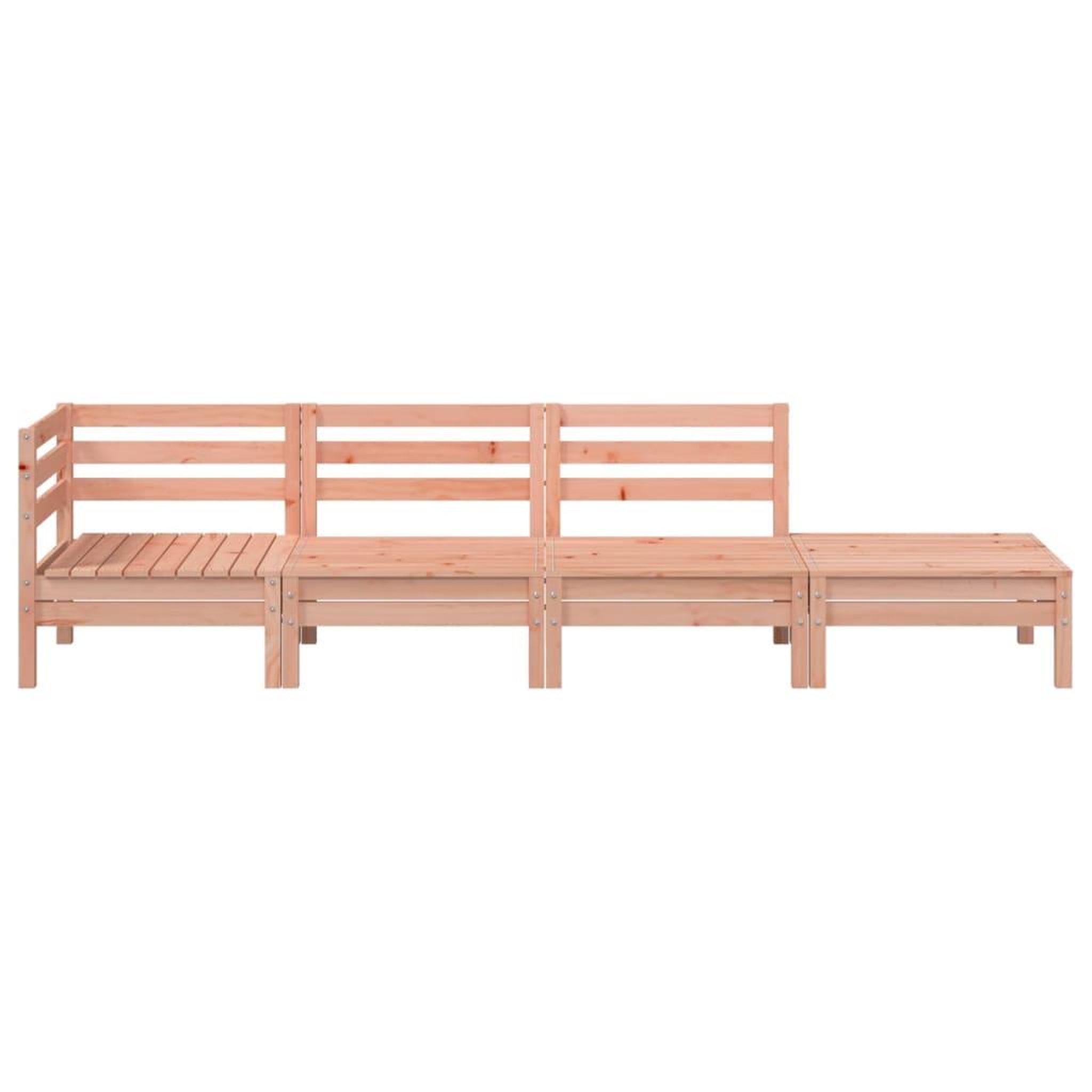 Voir la diapositive 4 : VIDAXL Canape de jardin 4 places bois massif de douglas