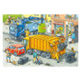 Voir la diapositive 2 : RAVENSBURGER Ravensburger - Jigsaw puzzle Garbage truck and Tow truck, 2x24 pcs. 050963