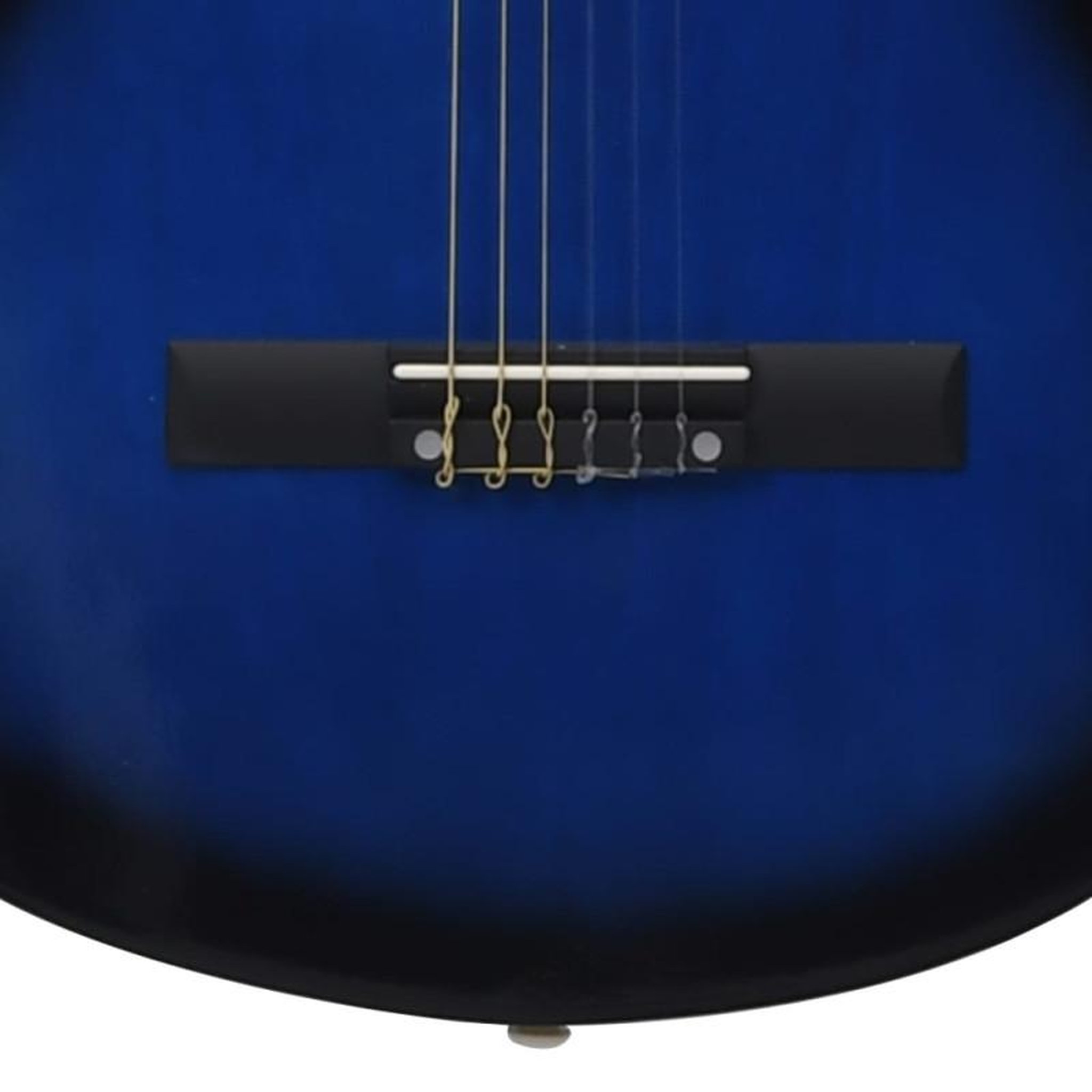 Voir la diapositive 6 : VIDAXL Guitare classique pour débutants Bleu 4 4 39 Tilleul