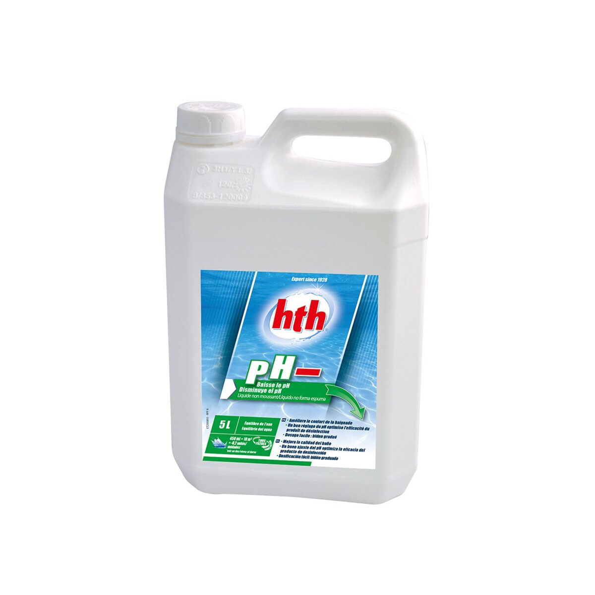 HTH pH moins liquide 5 L - HTH