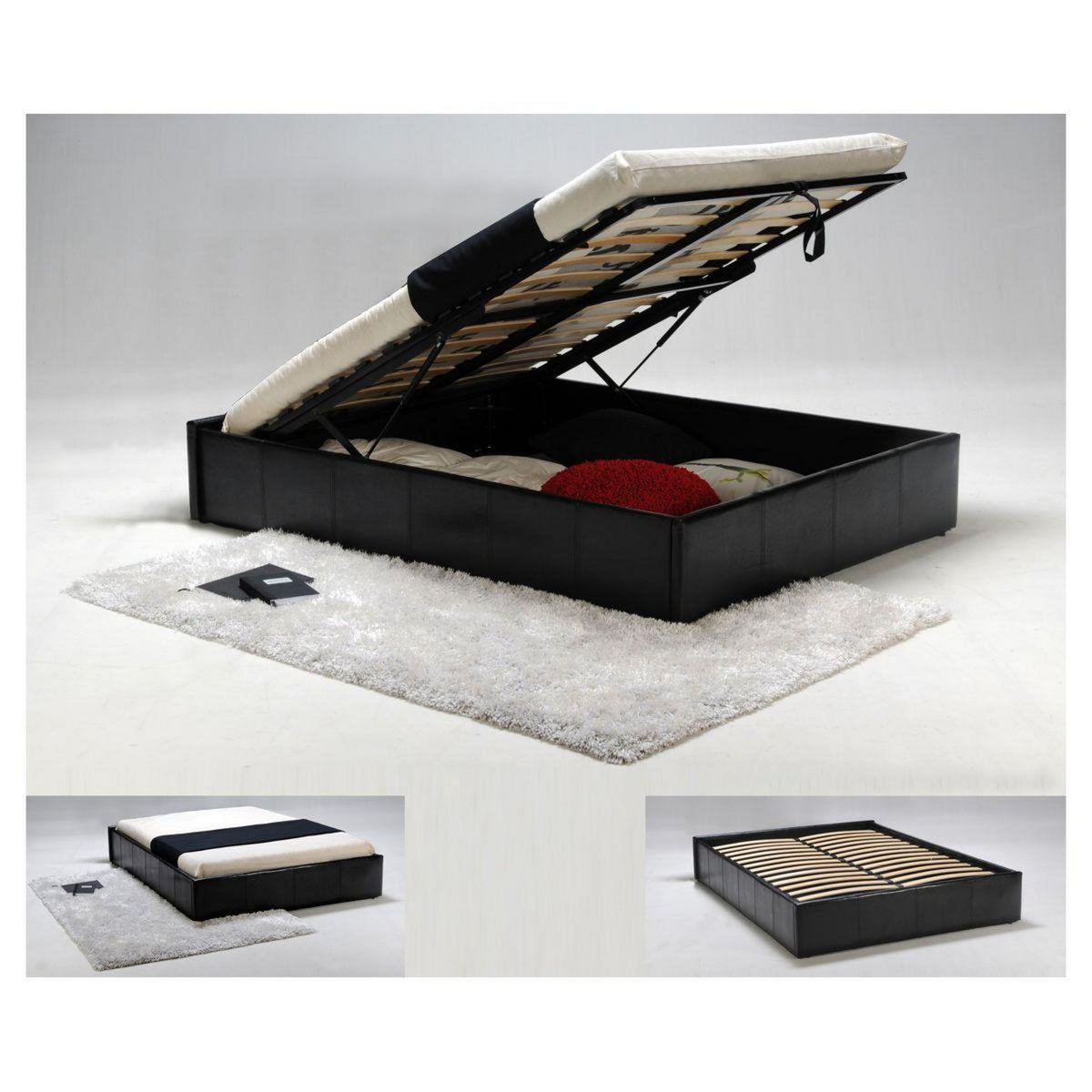 Lit coffre TORINO 160 x 200 cm + sommier TIVOLI