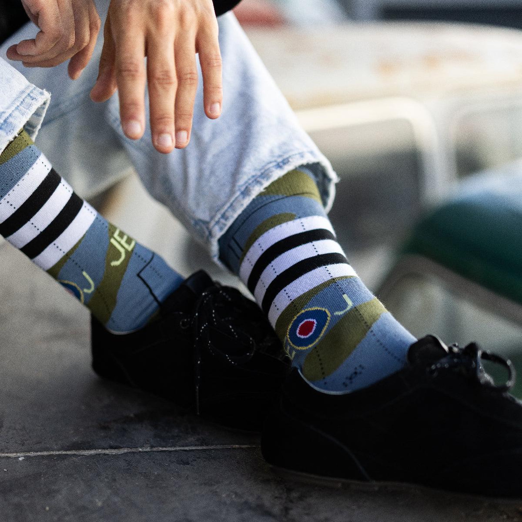 Voir la diapositive 2 : SOCK AFFAIRS Chaussettes spitfire invasion stripes