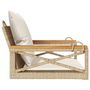 Voir la diapositive 5 : VIDAXL Balancelle avec coussins beige 63x62x40 cm résine tressée