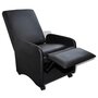 Voir la diapositive 2 : VIDAXL Fauteuil pliable noir similicuir