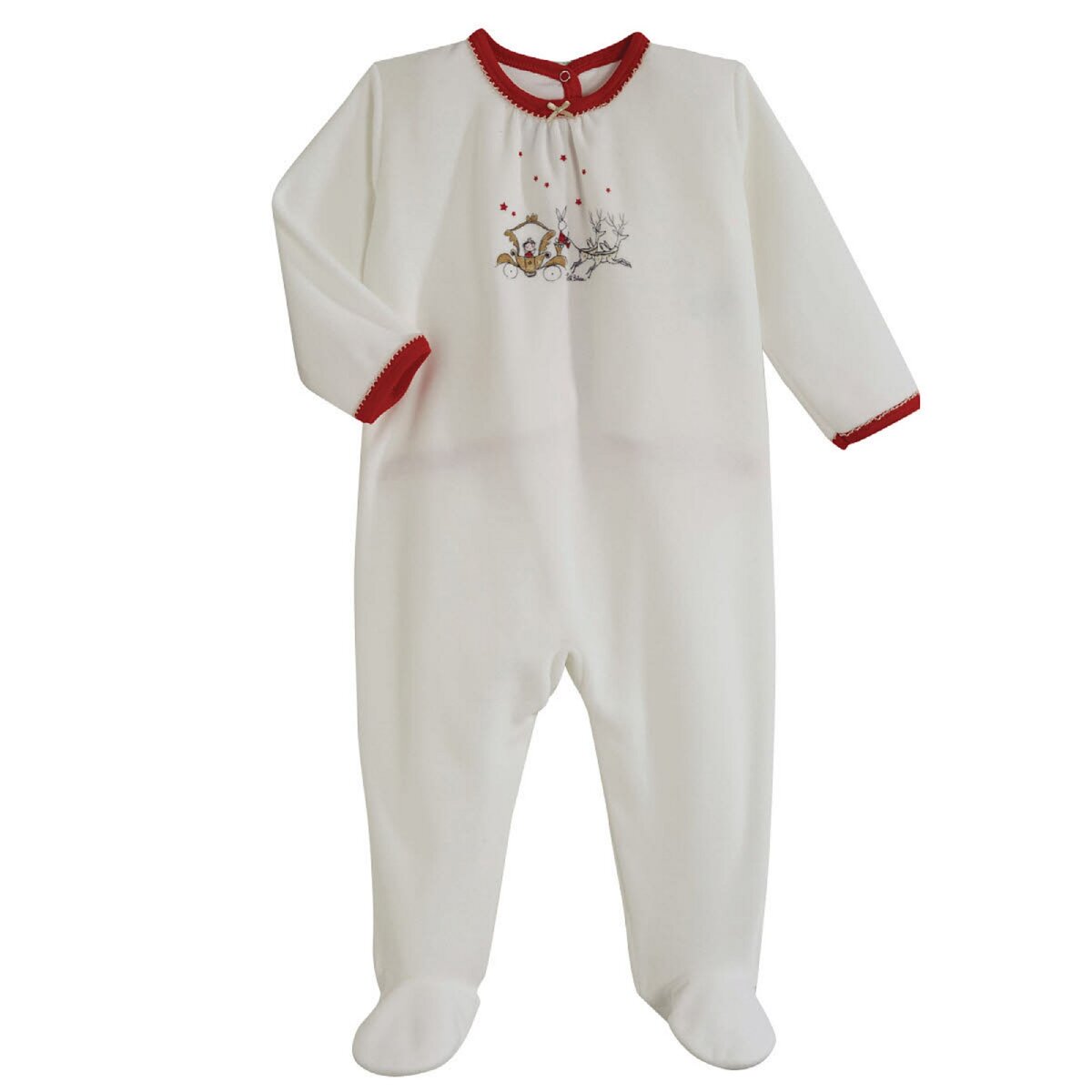 PETIT BATEAU Pyjama velours no l b b pas cher Auchan