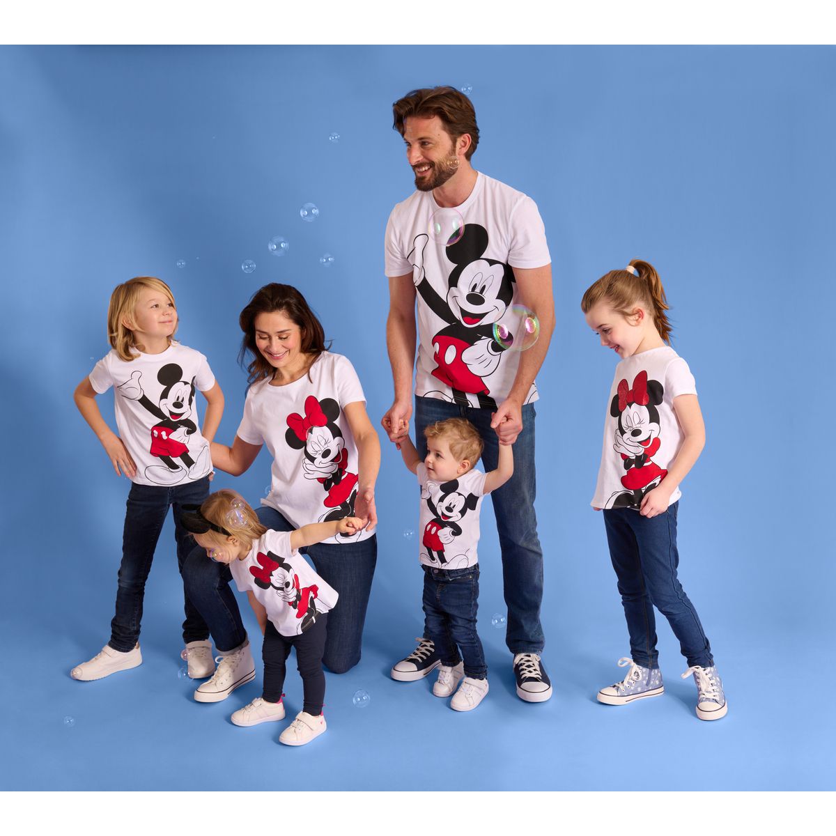 INEXTENSO T-shirt blanc en coton bébé fille Minnie