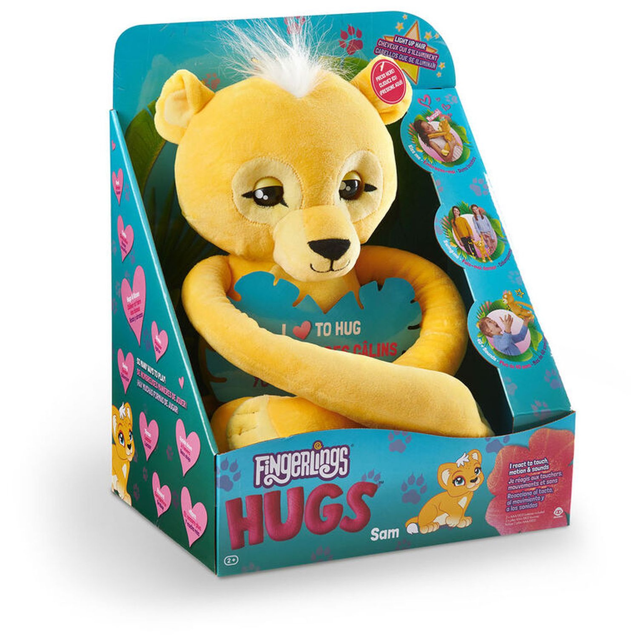 Voir la diapositive 4 : WowWee Peluche interactive Cub le Lion calin Fingerlings
