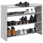 VIDAXL Etagere a chaussures sonoma gris 80x25x62 cm bois d'ingenierie
