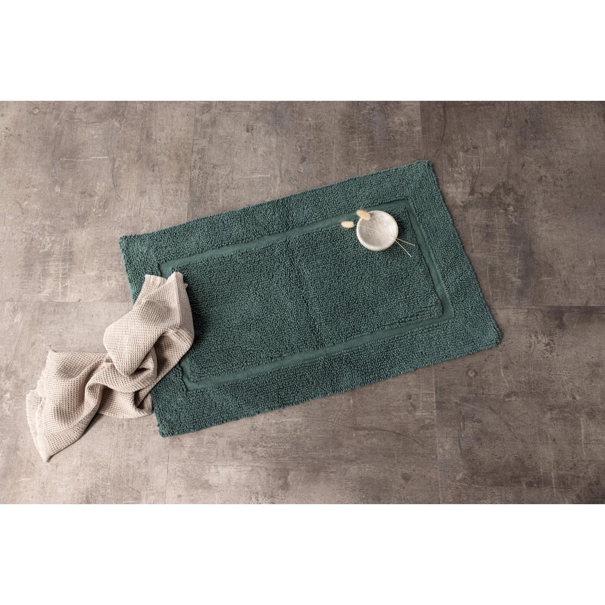 Voir la diapositive 4 : Paris Prix Tapis de salle de bain  william  60x90cm vert