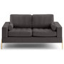 Voir la diapositive 1 : LISA DESIGN Isaure - canapé droit 3 places en velours